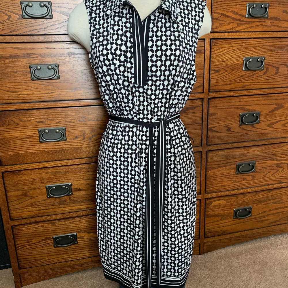 Geometric print dress